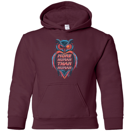 Sweatshirts Maroon / YS More Human than Human Youth Hoodie