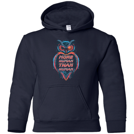 Sweatshirts Navy / YS More Human than Human Youth Hoodie