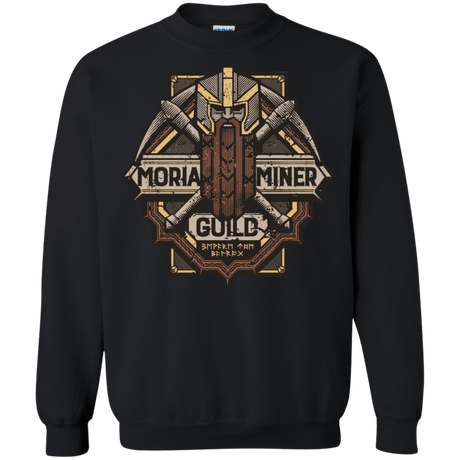 Sweatshirts Black / S Moria Miner Guild Crewneck Sweatshirt