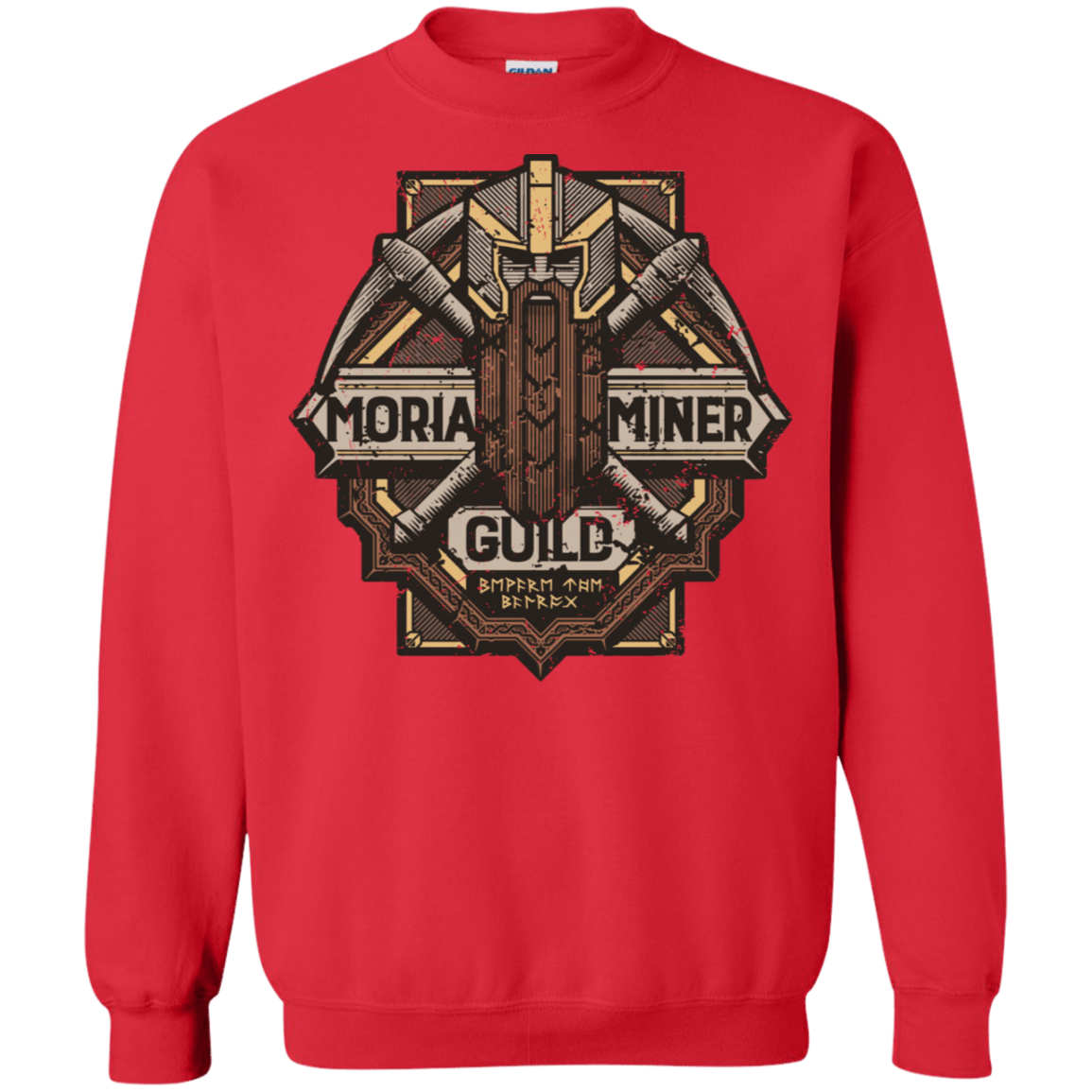 Sweatshirts Red / S Moria Miner Guild Crewneck Sweatshirt