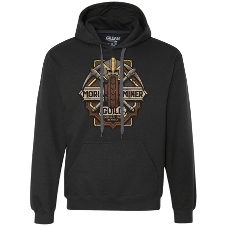 Sweatshirts Black / S Moria Miner Guild Premium Fleece Hoodie