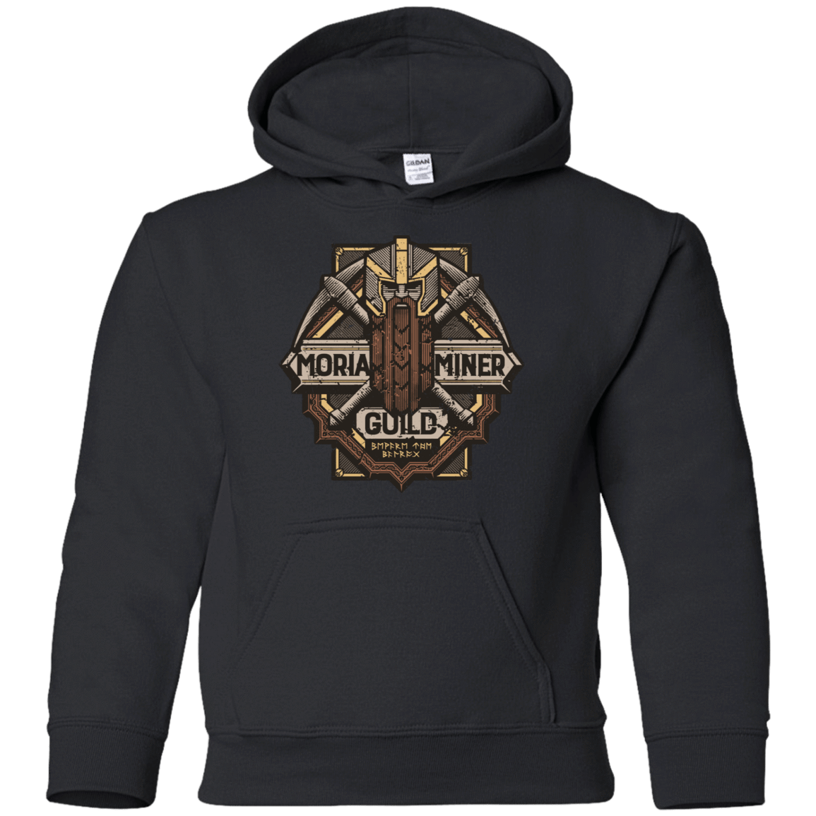 Sweatshirts Black / YS Moria Miner Guild Youth Hoodie