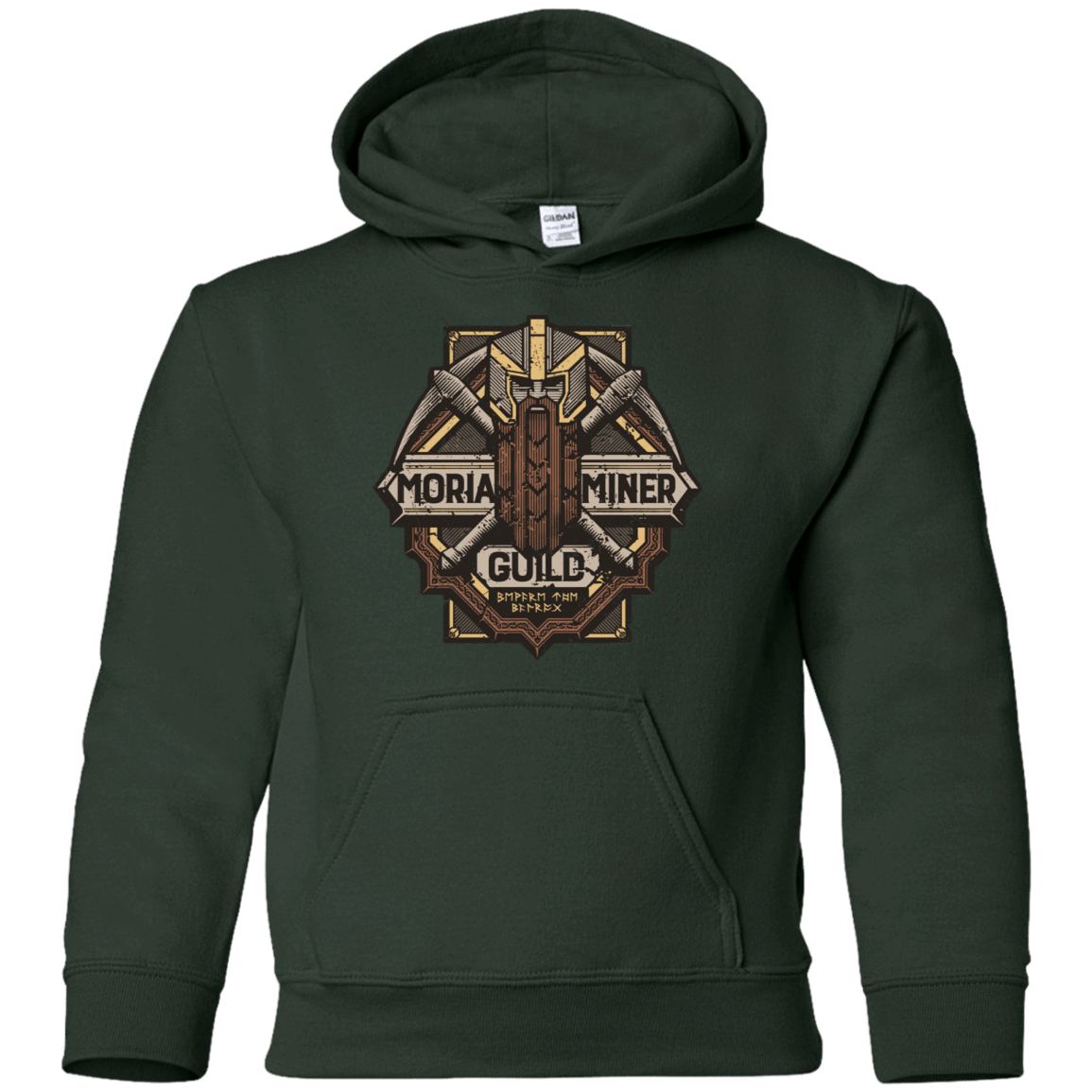 Sweatshirts Forest Green / YS Moria Miner Guild Youth Hoodie