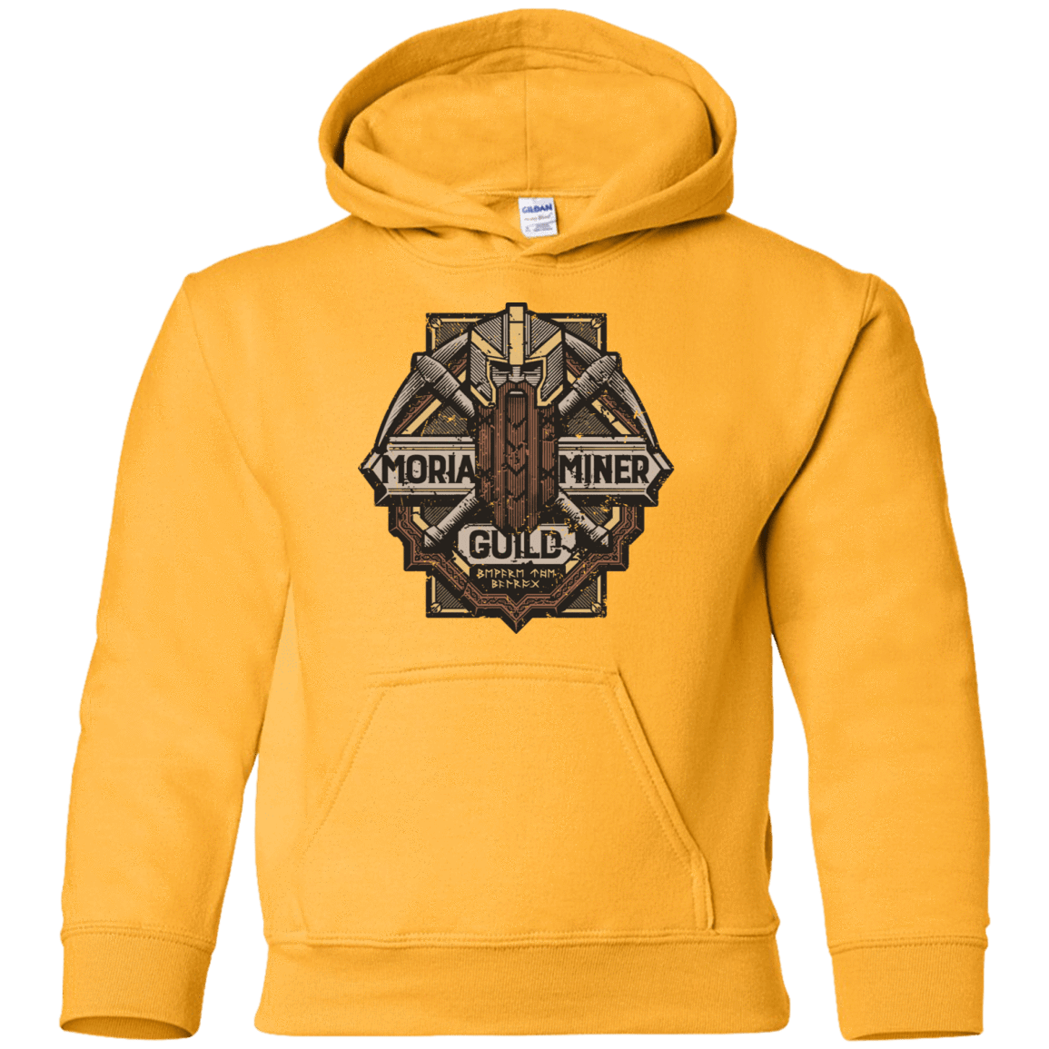 Sweatshirts Gold / YS Moria Miner Guild Youth Hoodie