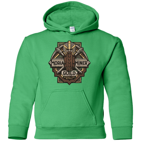 Sweatshirts Irish Green / YS Moria Miner Guild Youth Hoodie