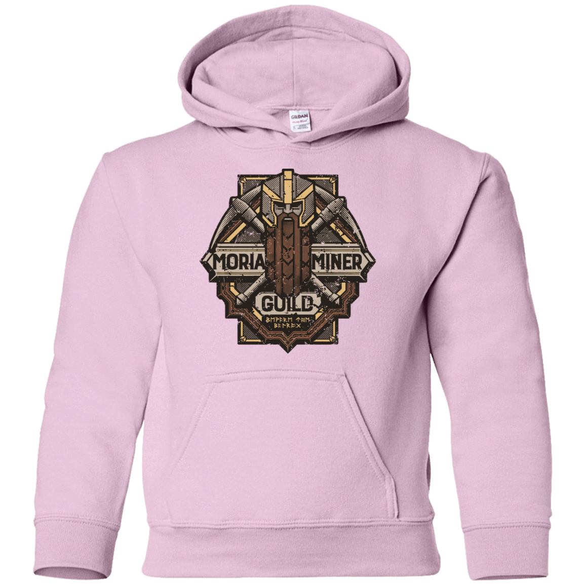 Sweatshirts Light Pink / YS Moria Miner Guild Youth Hoodie