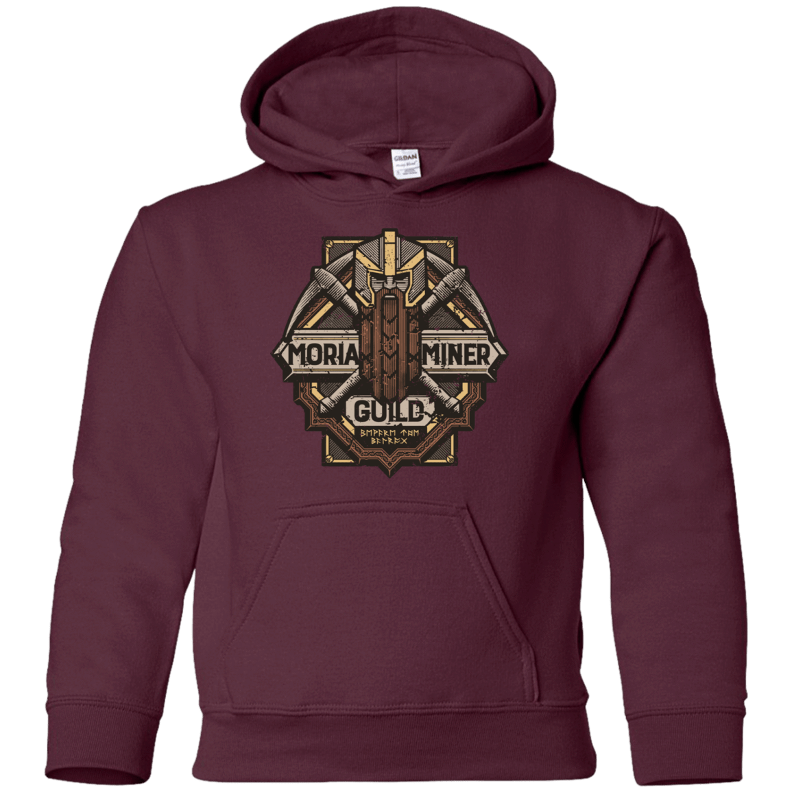 Sweatshirts Maroon / YS Moria Miner Guild Youth Hoodie