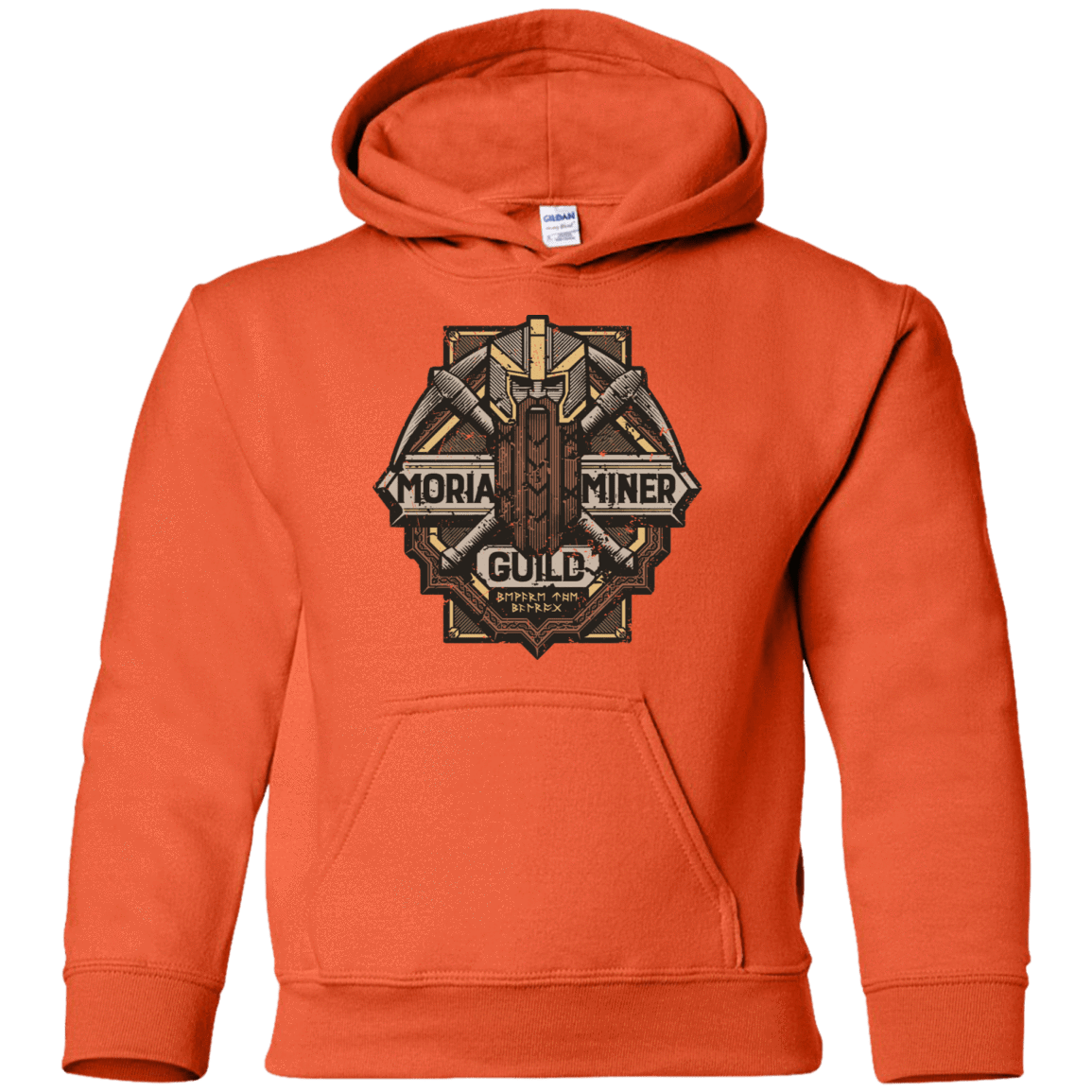 Sweatshirts Orange / YS Moria Miner Guild Youth Hoodie