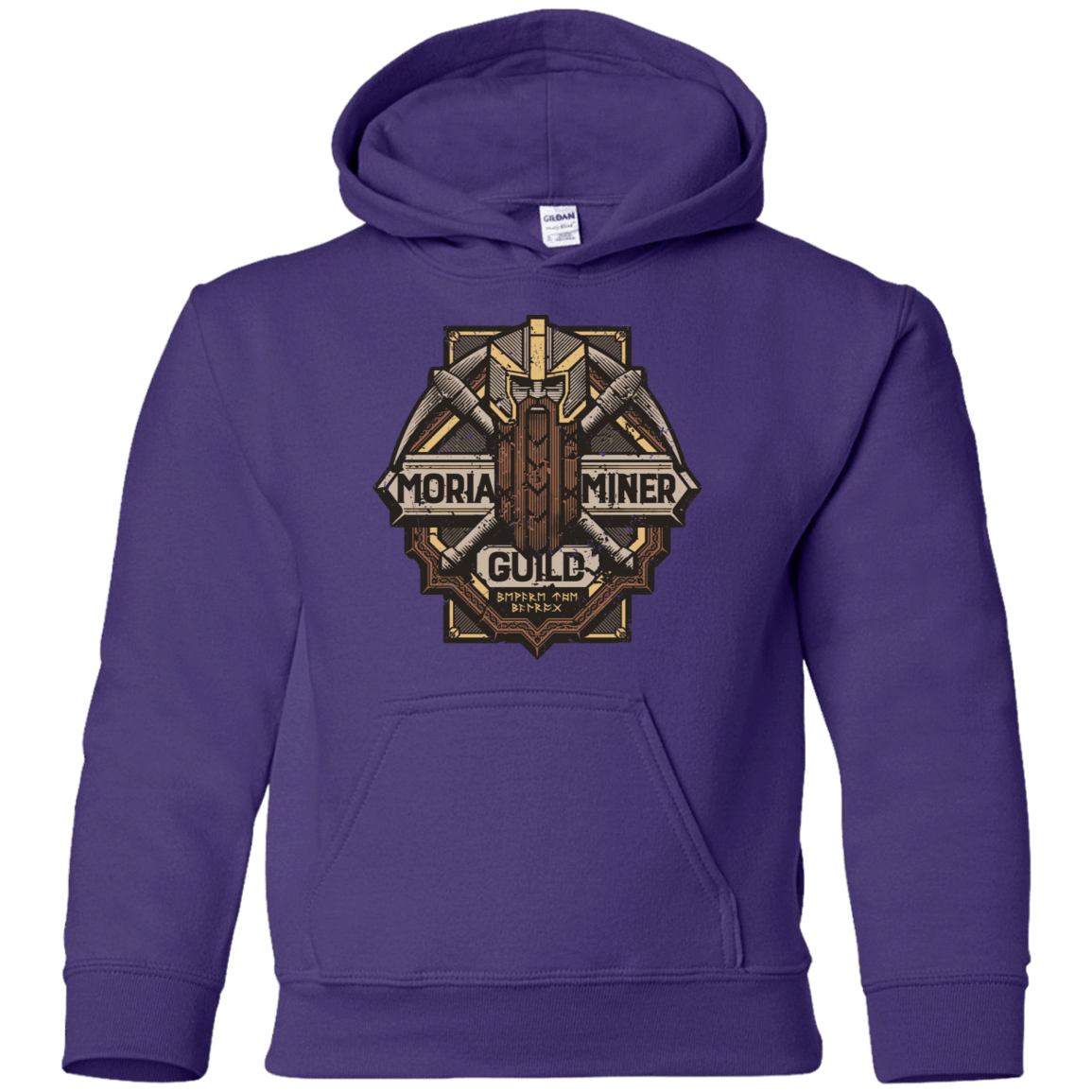 Sweatshirts Purple / YS Moria Miner Guild Youth Hoodie