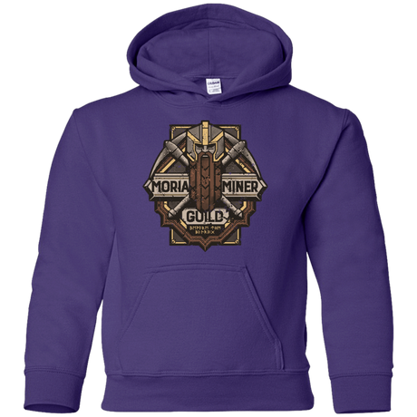 Sweatshirts Purple / YS Moria Miner Guild Youth Hoodie