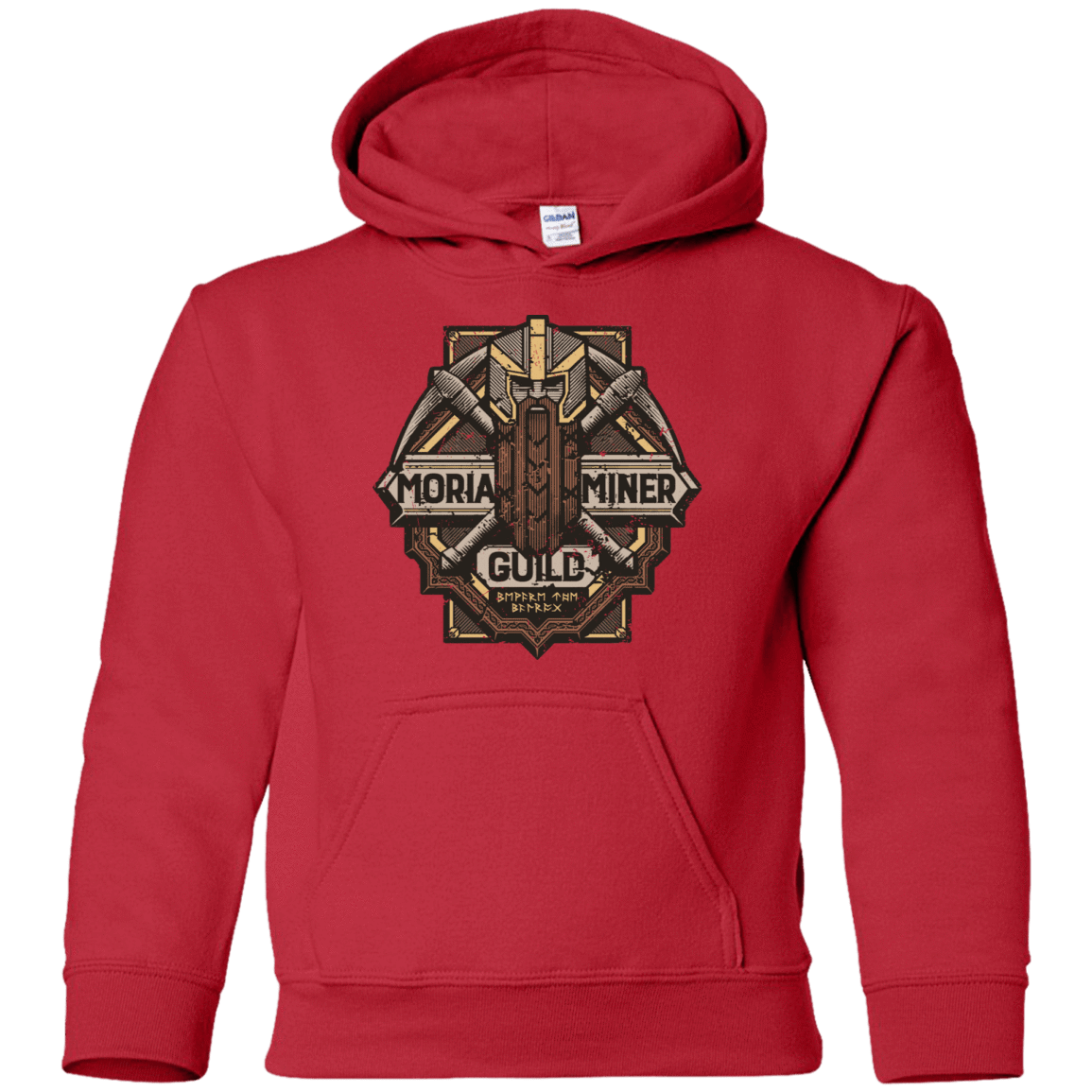 Sweatshirts Red / YS Moria Miner Guild Youth Hoodie