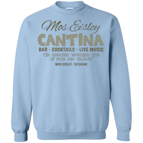 Sweatshirts Light Blue / Small Mos Eisley Cantina Crewneck Sweatshirt