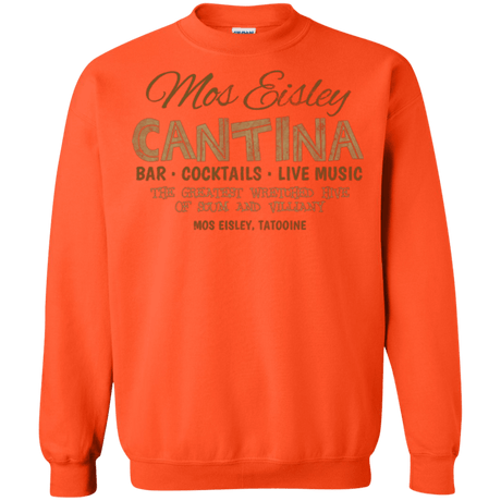 Sweatshirts Orange / Small Mos Eisley Cantina Crewneck Sweatshirt