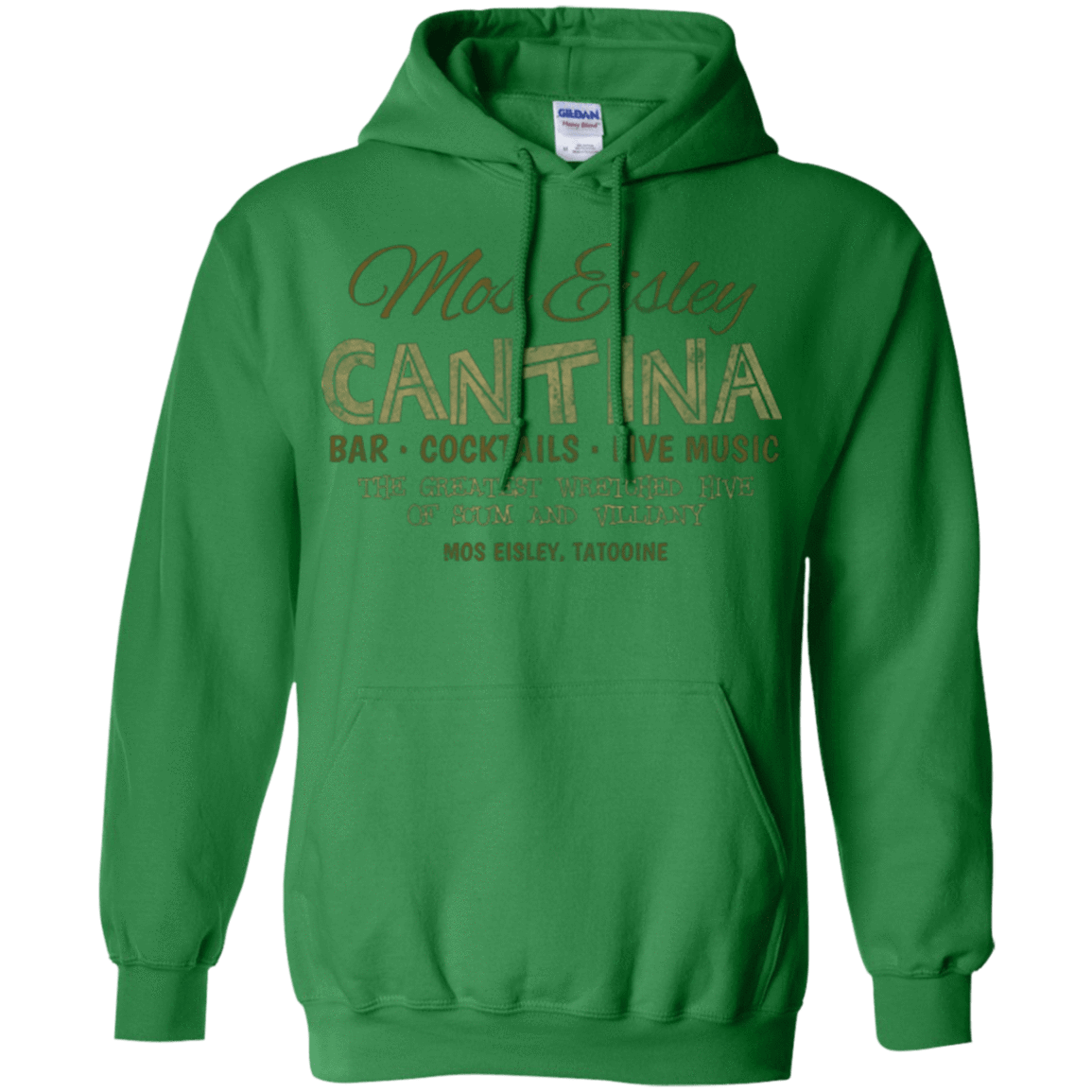 Sweatshirts Irish Green / Small Mos Eisley Cantina Pullover Hoodie