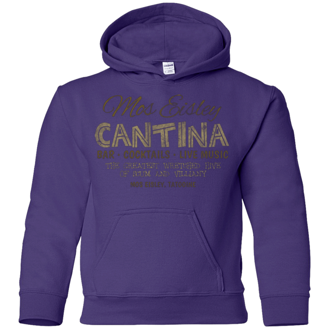 Sweatshirts Purple / YS Mos Eisley Cantina Youth Hoodie