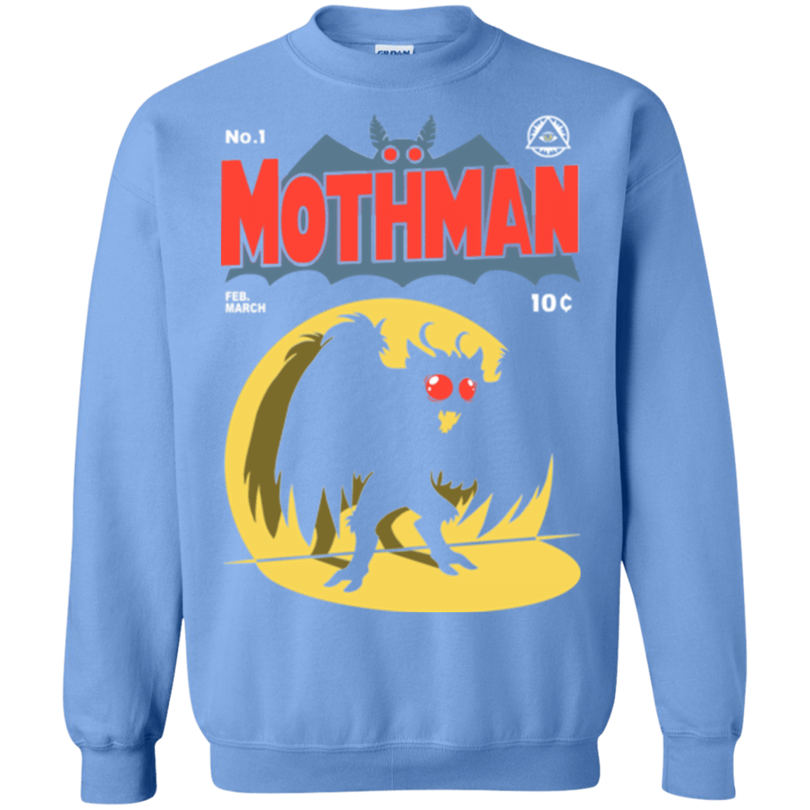 Sweatshirts Carolina Blue / Small Mothman Crewneck Sweatshirt