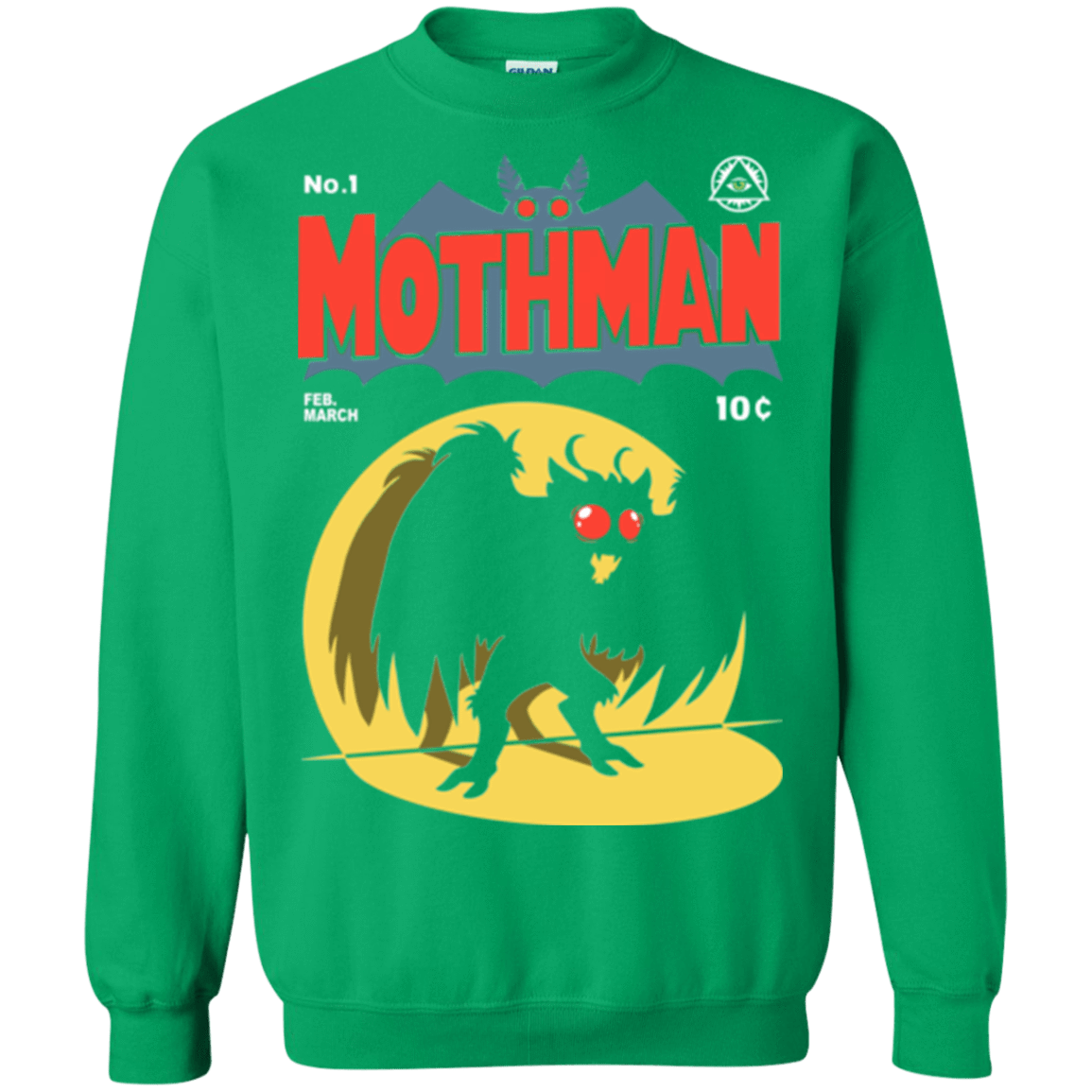 Sweatshirts Irish Green / Small Mothman Crewneck Sweatshirt