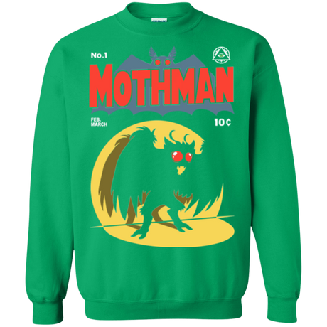 Sweatshirts Irish Green / Small Mothman Crewneck Sweatshirt