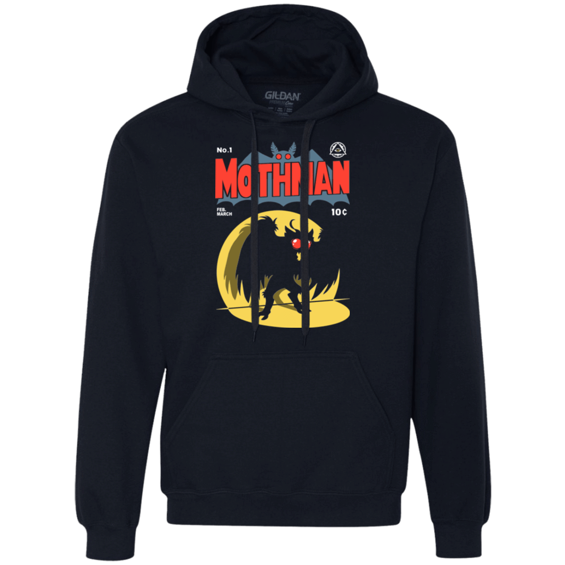 Sweatshirts Navy / Small Mothman Premium Fleece Hoodie