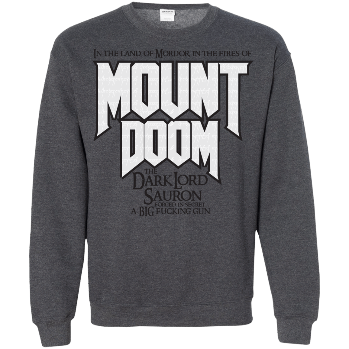 Sweatshirts Dark Heather / S Mount DOOM Crewneck Sweatshirt