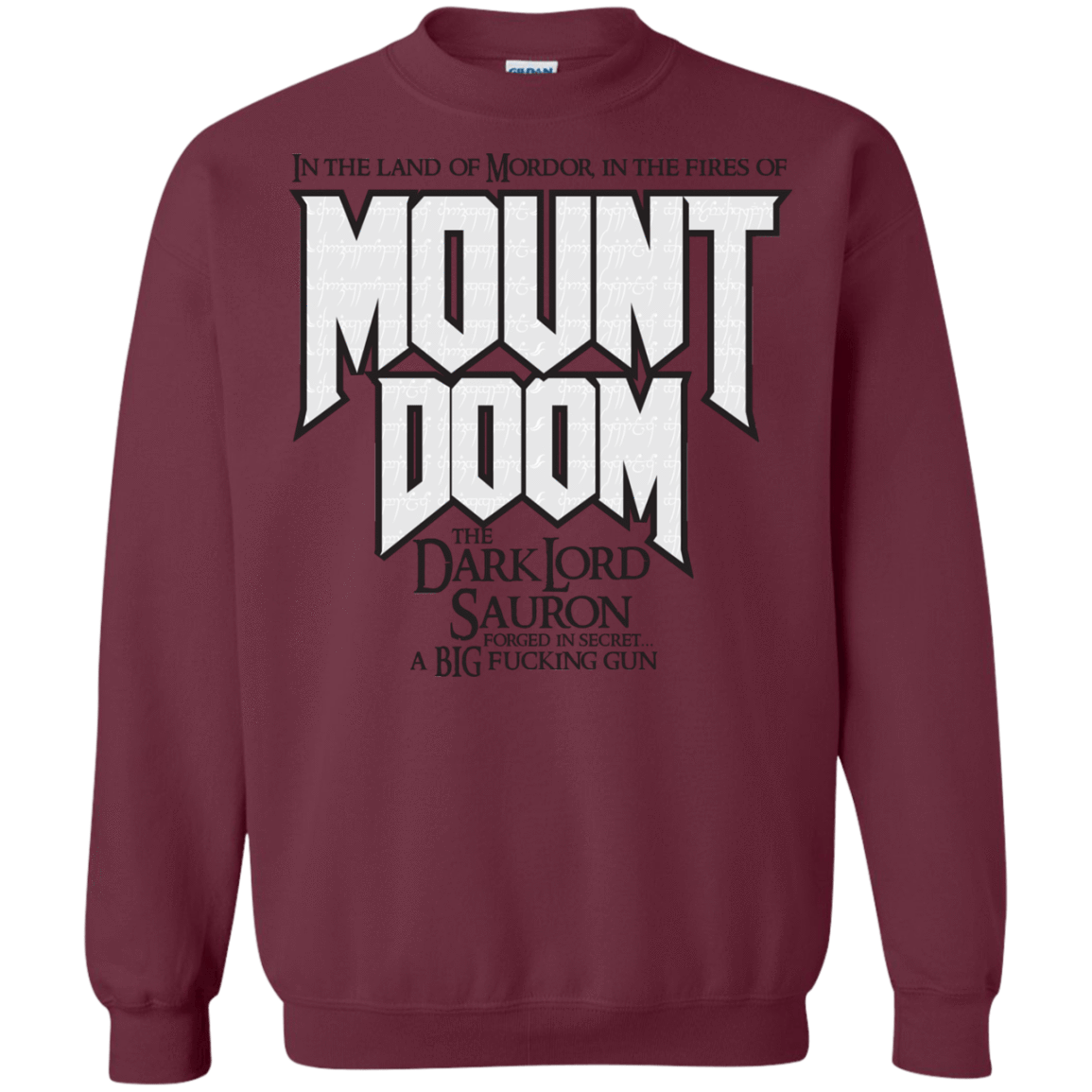 Sweatshirts Maroon / S Mount DOOM Crewneck Sweatshirt