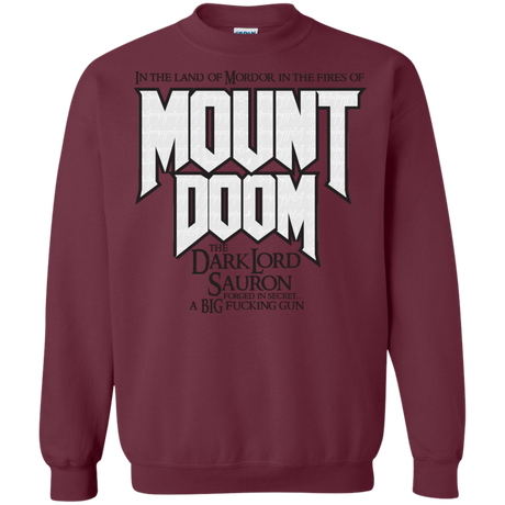 Sweatshirts Maroon / S Mount DOOM Crewneck Sweatshirt