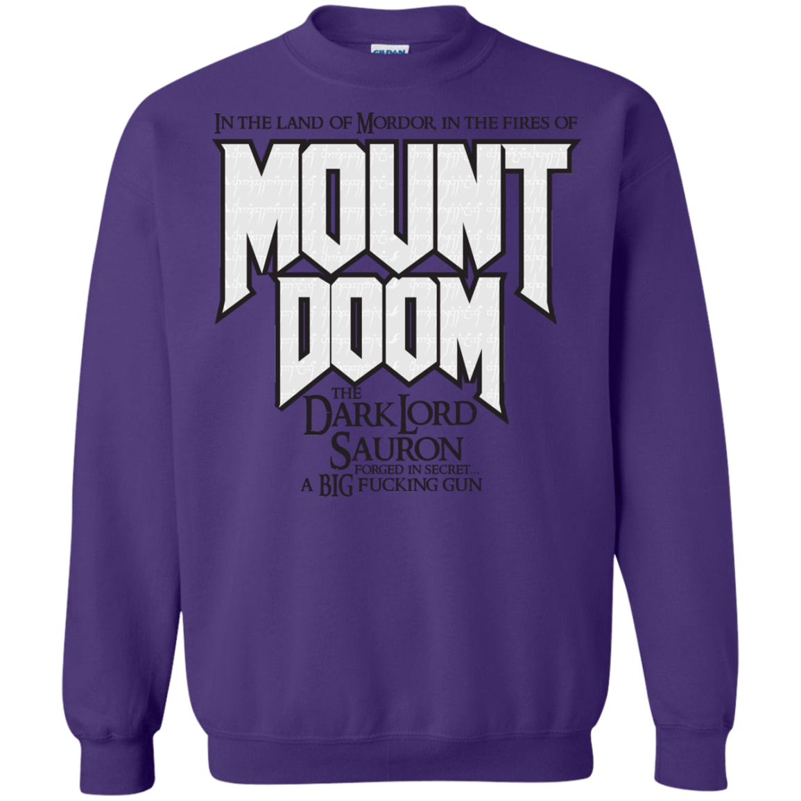 Sweatshirts Purple / S Mount DOOM Crewneck Sweatshirt