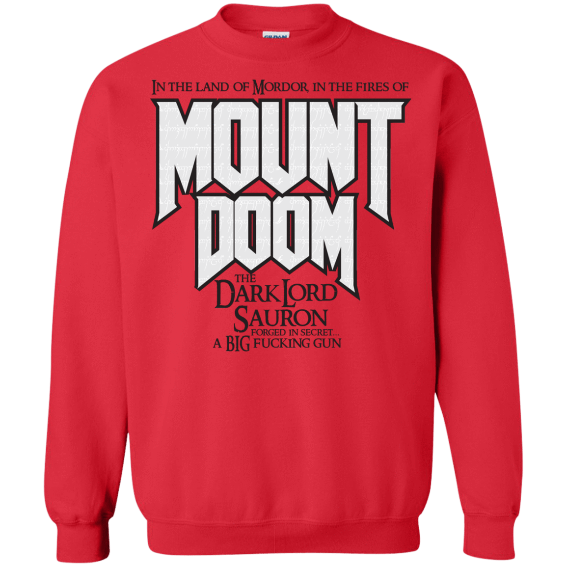 Sweatshirts Red / S Mount DOOM Crewneck Sweatshirt