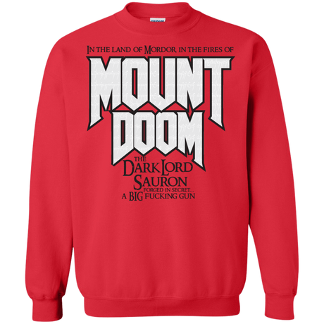 Sweatshirts Red / S Mount DOOM Crewneck Sweatshirt