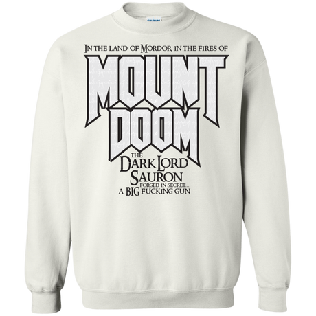 Sweatshirts White / S Mount DOOM Crewneck Sweatshirt