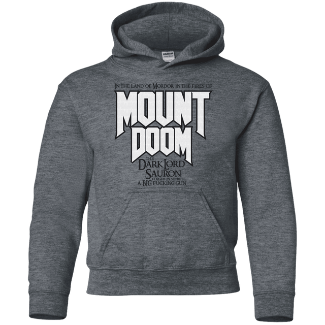 Sweatshirts Dark Heather / YS Mount DOOM Youth Hoodie