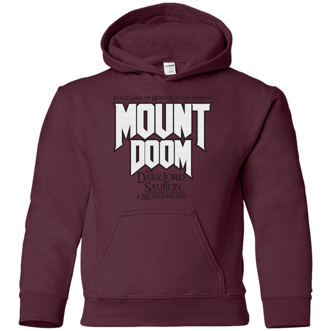 Sweatshirts Maroon / YS Mount DOOM Youth Hoodie