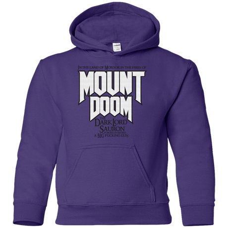 Sweatshirts Purple / YS Mount DOOM Youth Hoodie