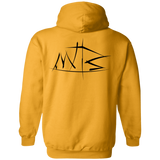 Sweatshirts Gold / S Mountain Bike Brush Stokes Back Print Pullover Hoodie