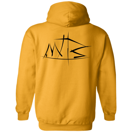 Sweatshirts Gold / S Mountain Bike Brush Stokes Back Print Pullover Hoodie