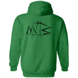 Sweatshirts Irish Green / S Mountain Bike Brush Stokes Back Print Pullover Hoodie