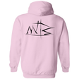 Sweatshirts Light Pink / S Mountain Bike Brush Stokes Back Print Pullover Hoodie