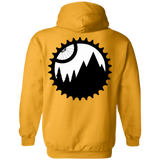 Sweatshirts Gold / S Mountain Bike Sprocket Back Print Pullover Hoodie