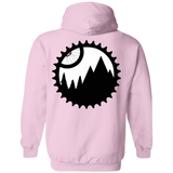Sweatshirts Light Pink / S Mountain Bike Sprocket Back Print Pullover Hoodie