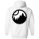 Sweatshirts White / S Mountain Bike Sprocket Back Print Pullover Hoodie