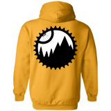 Sweatshirts Gold / S Mountain Bike Sprocket Printed On Back Pullover Hoodie