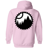 Sweatshirts Light Pink / S Mountain Bike Sprocket Printed On Back Pullover Hoodie