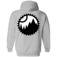 Sweatshirts Sport Grey / S Mountain Bike Sprocket Printed On Back Pullover Hoodie