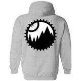 Sweatshirts Sport Grey / S Mountain Bike Sprocket Printed On Back Pullover Hoodie