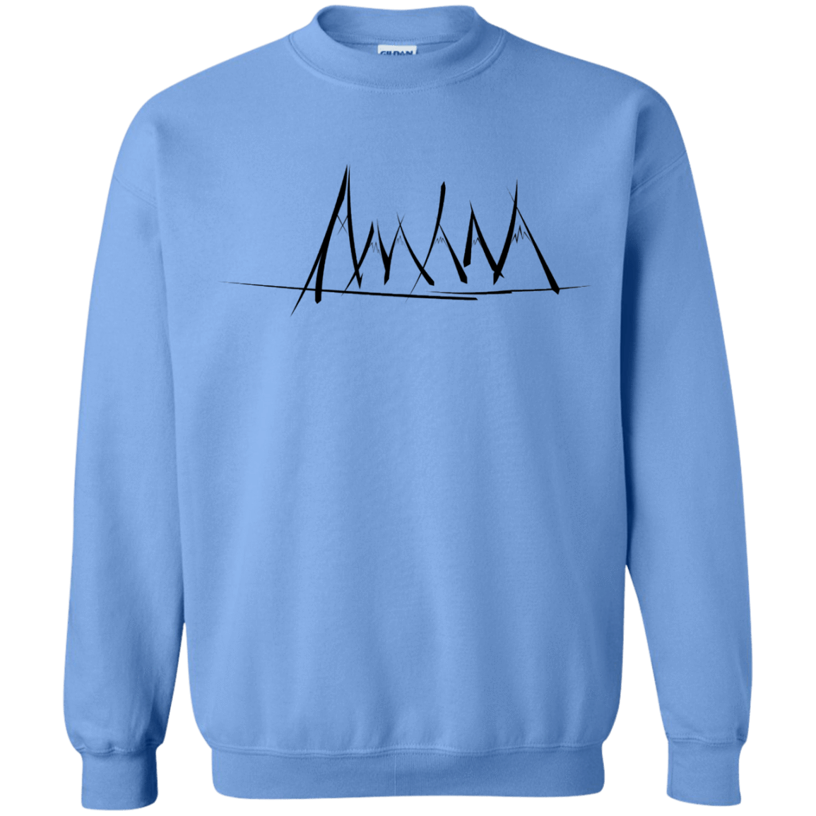 Sweatshirts Carolina Blue / S Mountain Brush Strokes Crewneck Sweatshirt