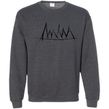 Sweatshirts Dark Heather / S Mountain Brush Strokes Crewneck Sweatshirt