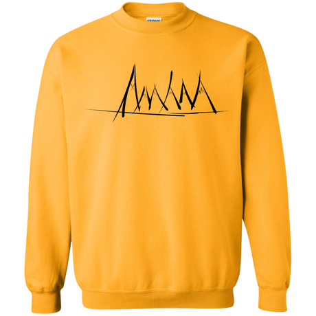 Sweatshirts Gold / S Mountain Brush Strokes Crewneck Sweatshirt