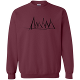 Sweatshirts Maroon / S Mountain Brush Strokes Crewneck Sweatshirt