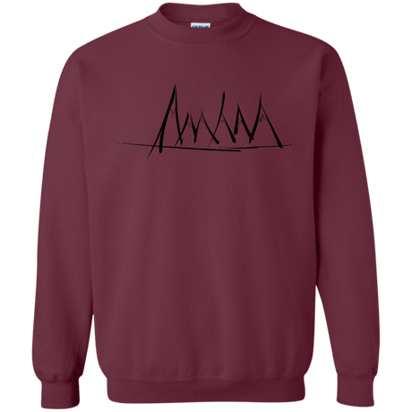 Sweatshirts Maroon / S Mountain Brush Strokes Crewneck Sweatshirt