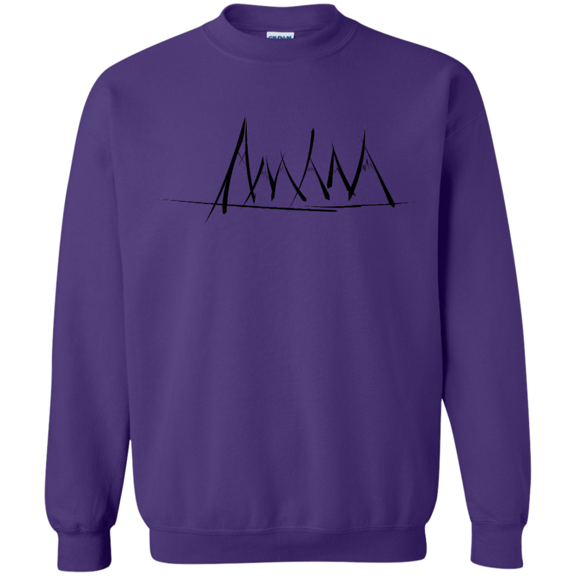 Sweatshirts Purple / S Mountain Brush Strokes Crewneck Sweatshirt